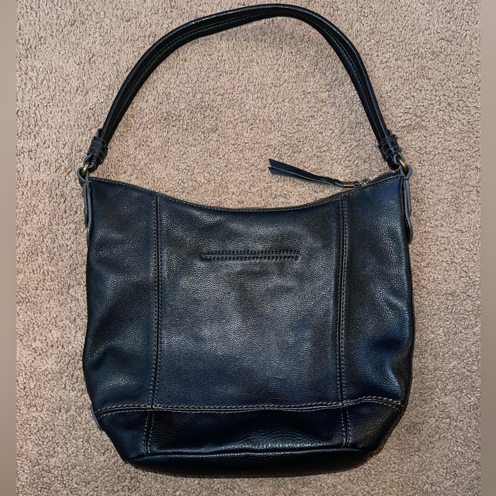 Sak Black Pebbled Leather Hobo